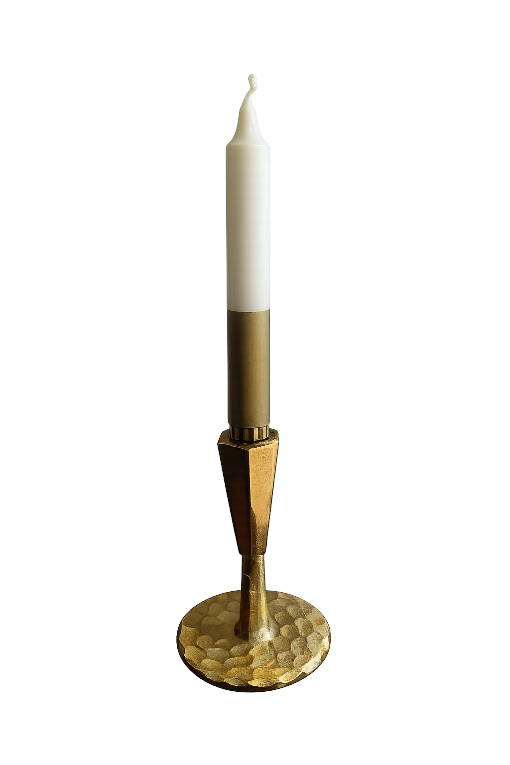 Bougeoir  métal doré
