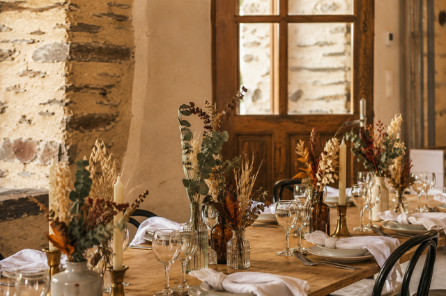 Assiette plate/creuse/dessert "centre fleuri"