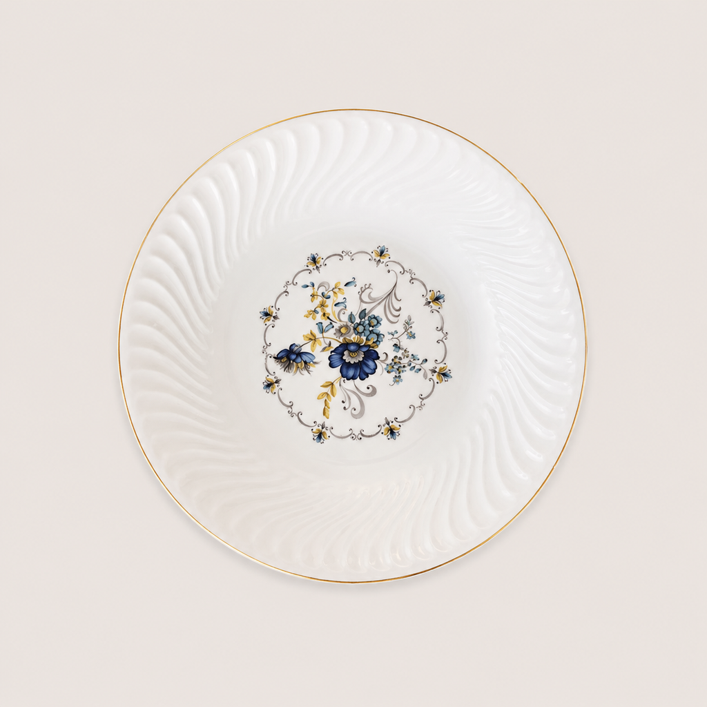 Assiette bleue