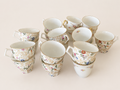 Tasse à café fleurie