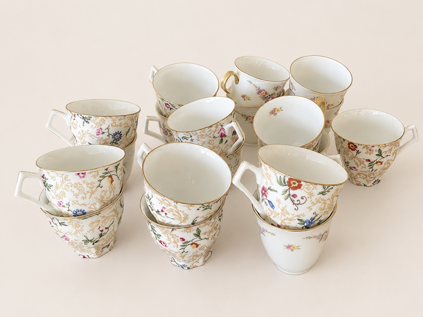Tasse à café fleurie