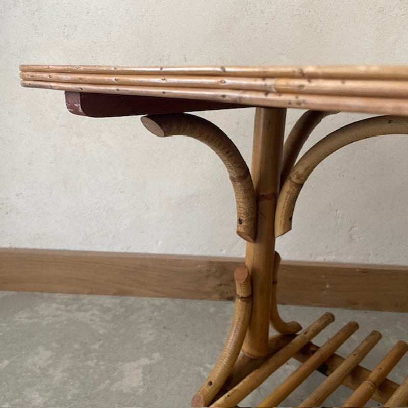 Table basse rotin