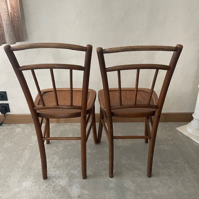 Paire de chaises bistrot