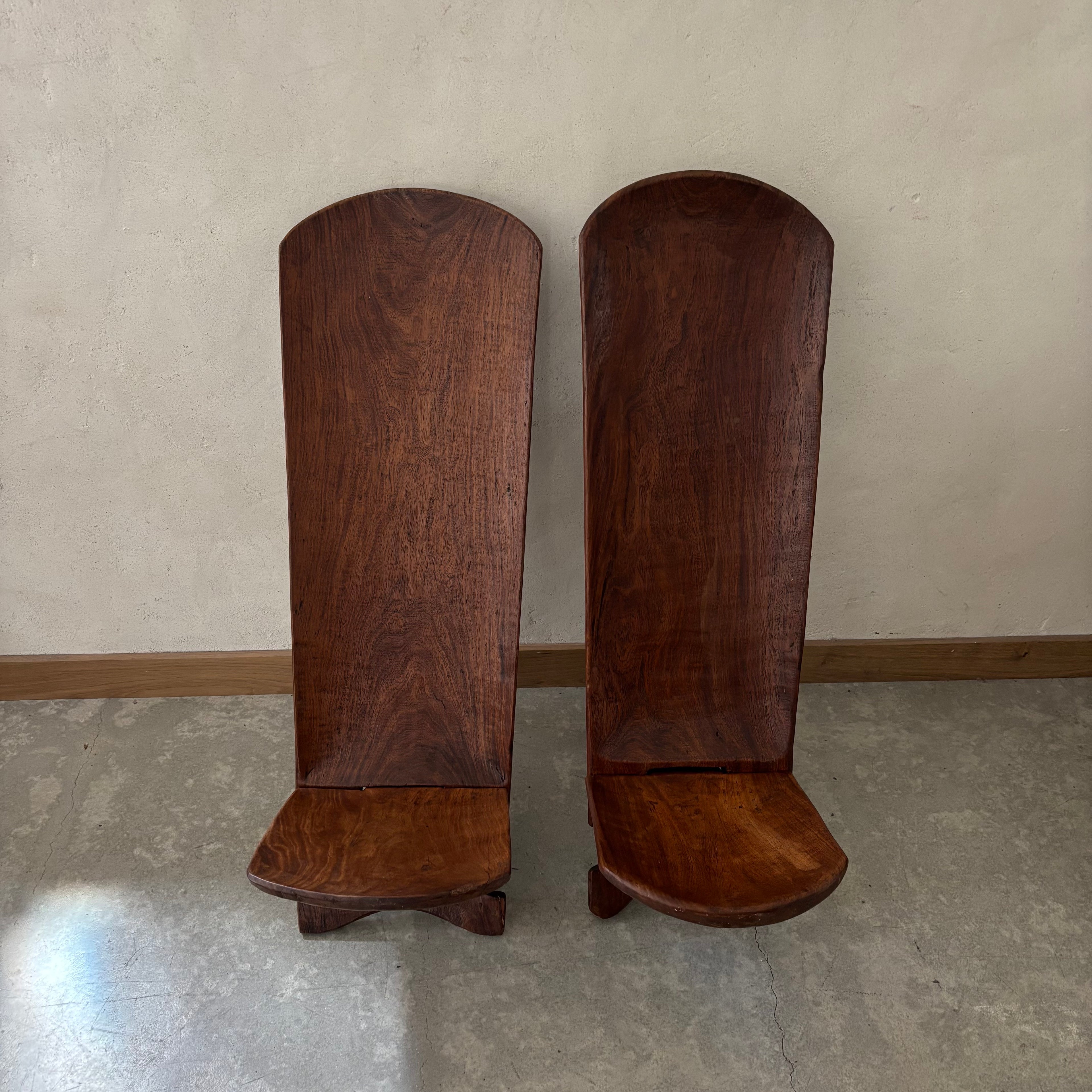 Paire de chaises africaine