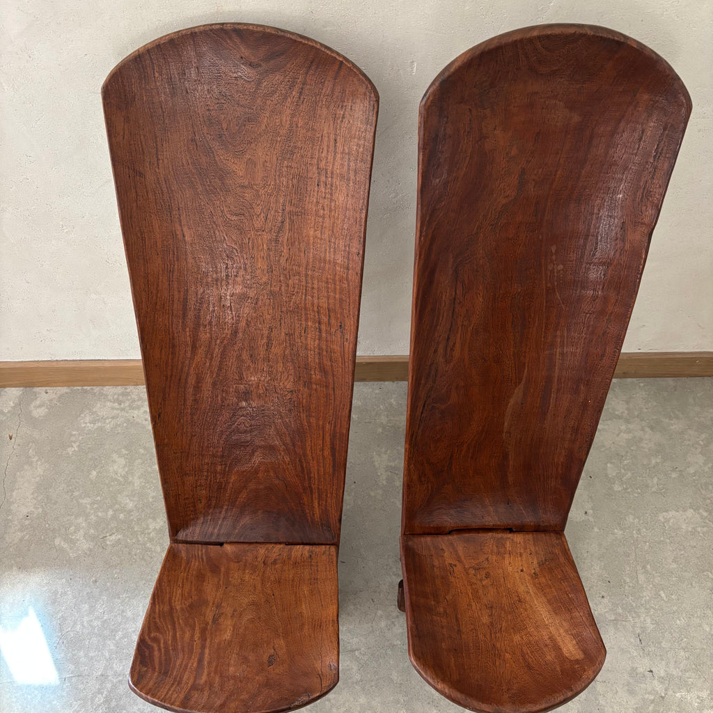 Paire de chaises africaine