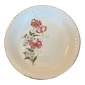 Assiette plate et creuse "noeud rose"