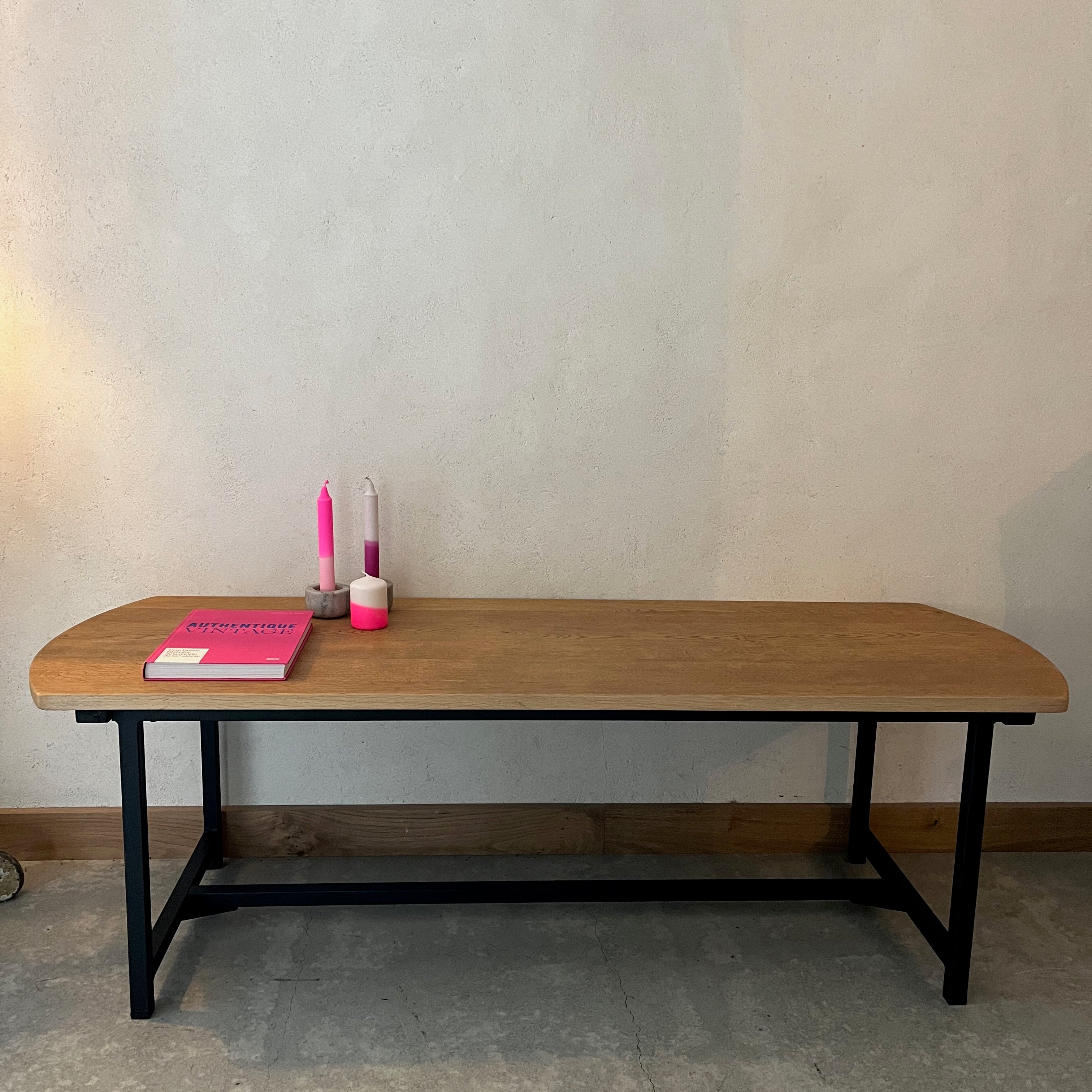 Table basse en bois pied métal