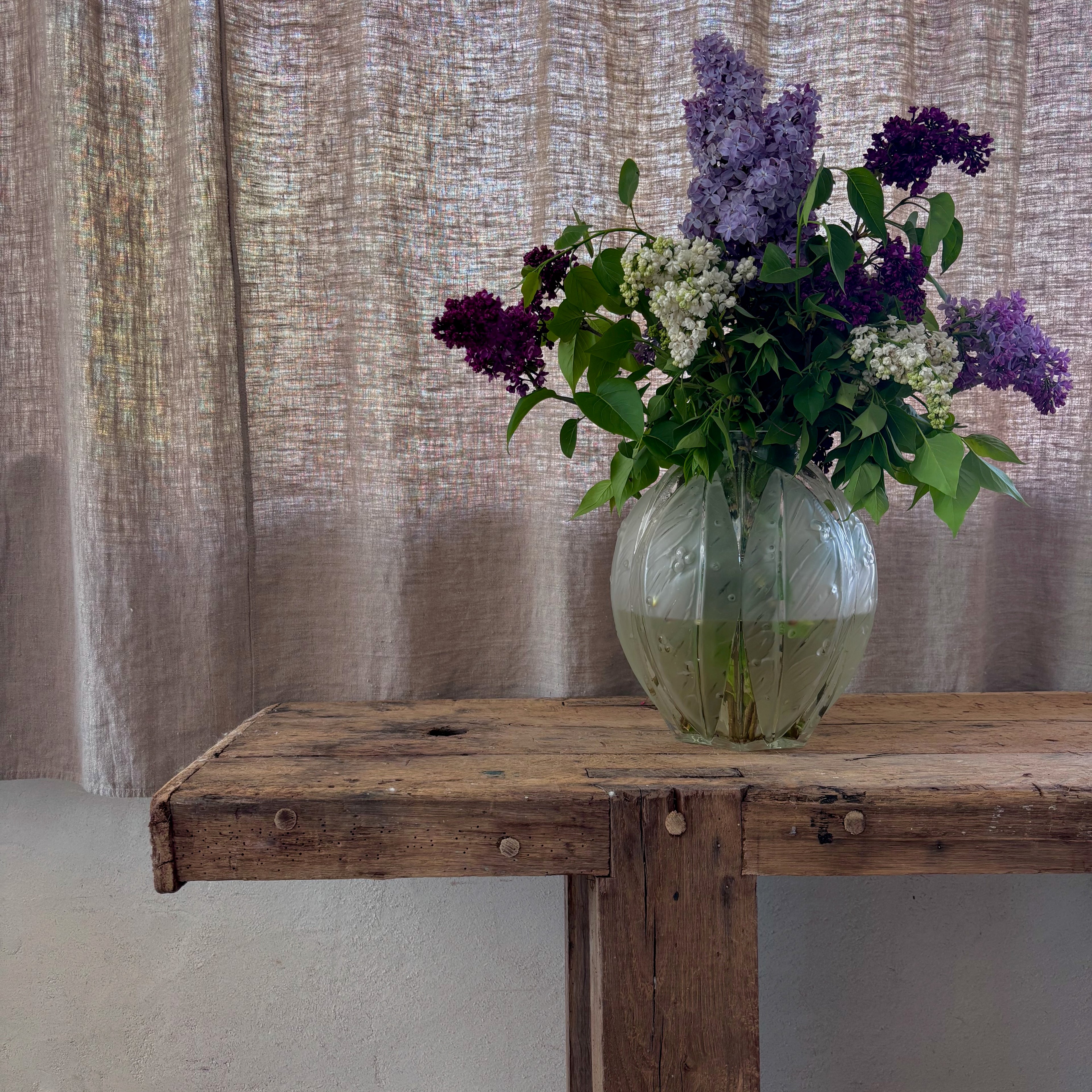 Établi en bois brut