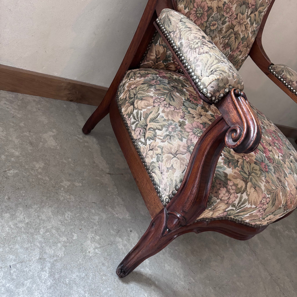Fauteuil voltaire en acajou