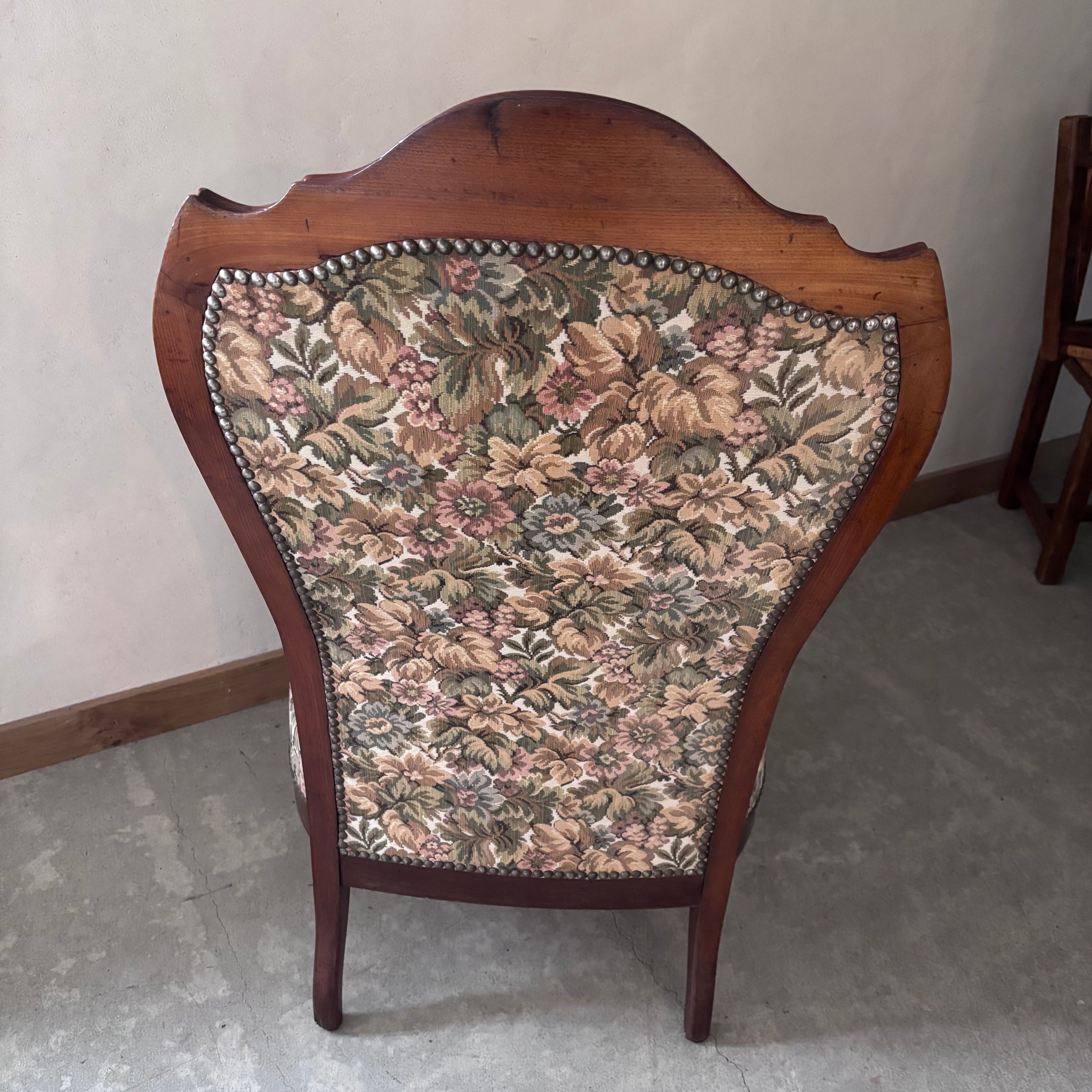 Fauteuil voltaire en acajou