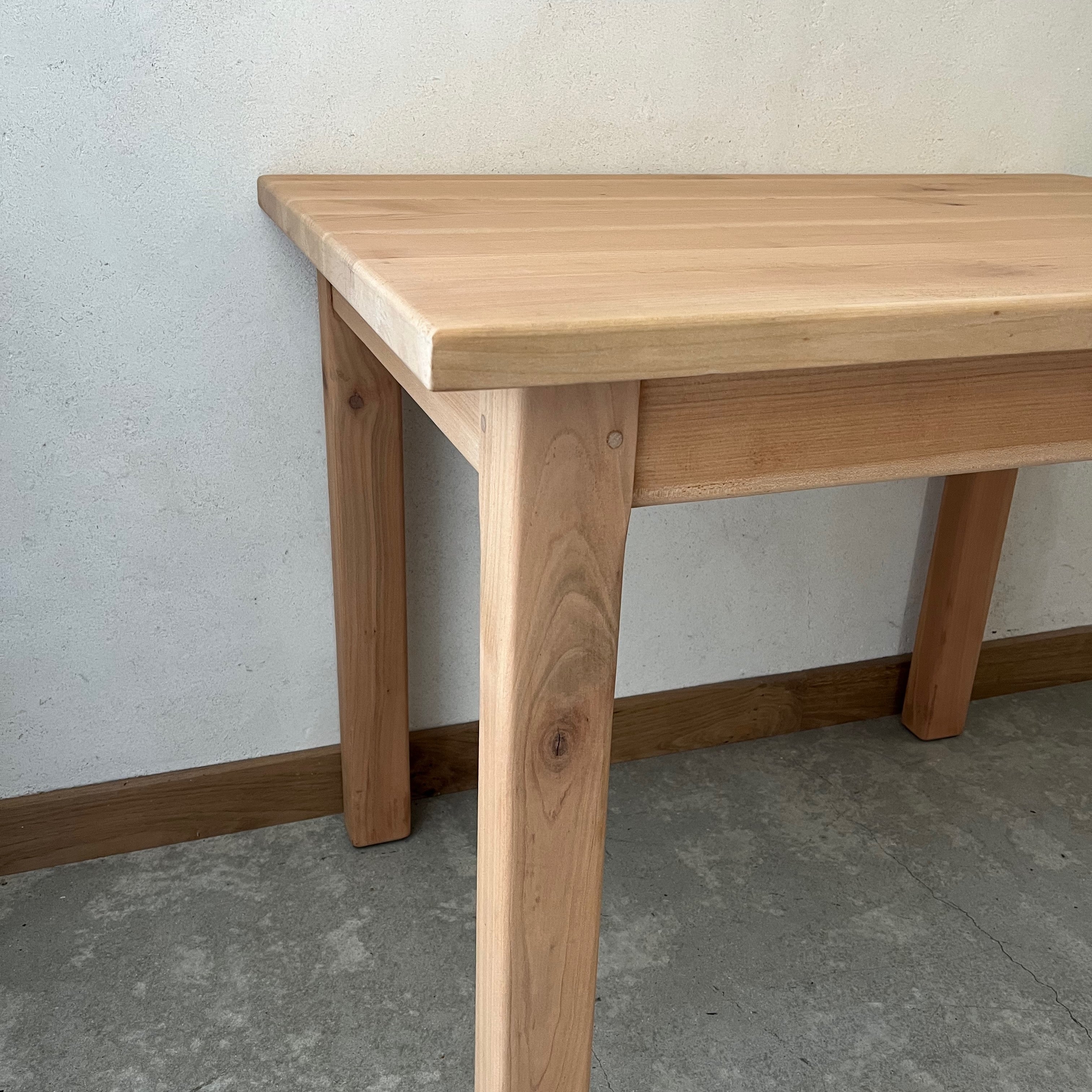 Table brute merisier