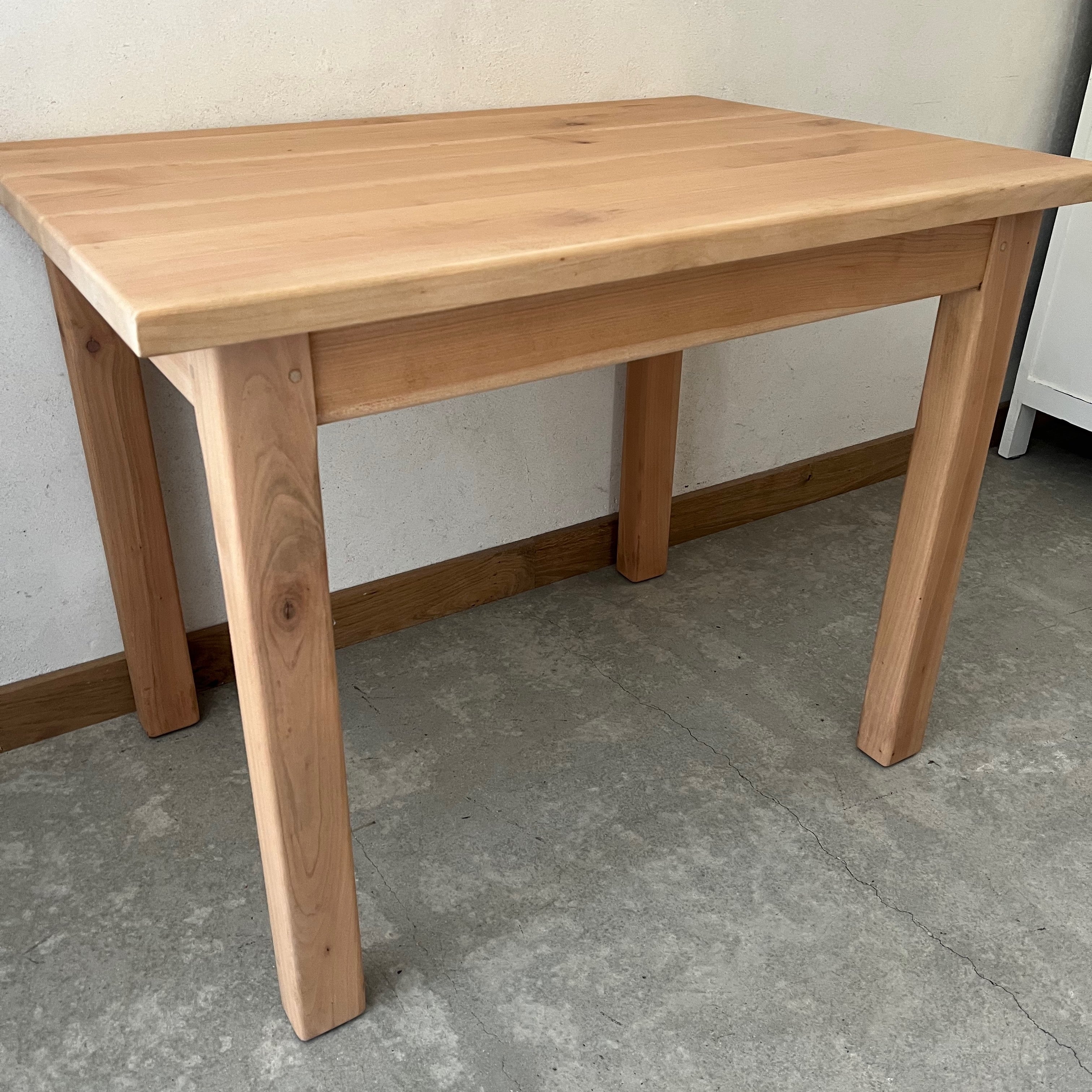 Table brute merisier