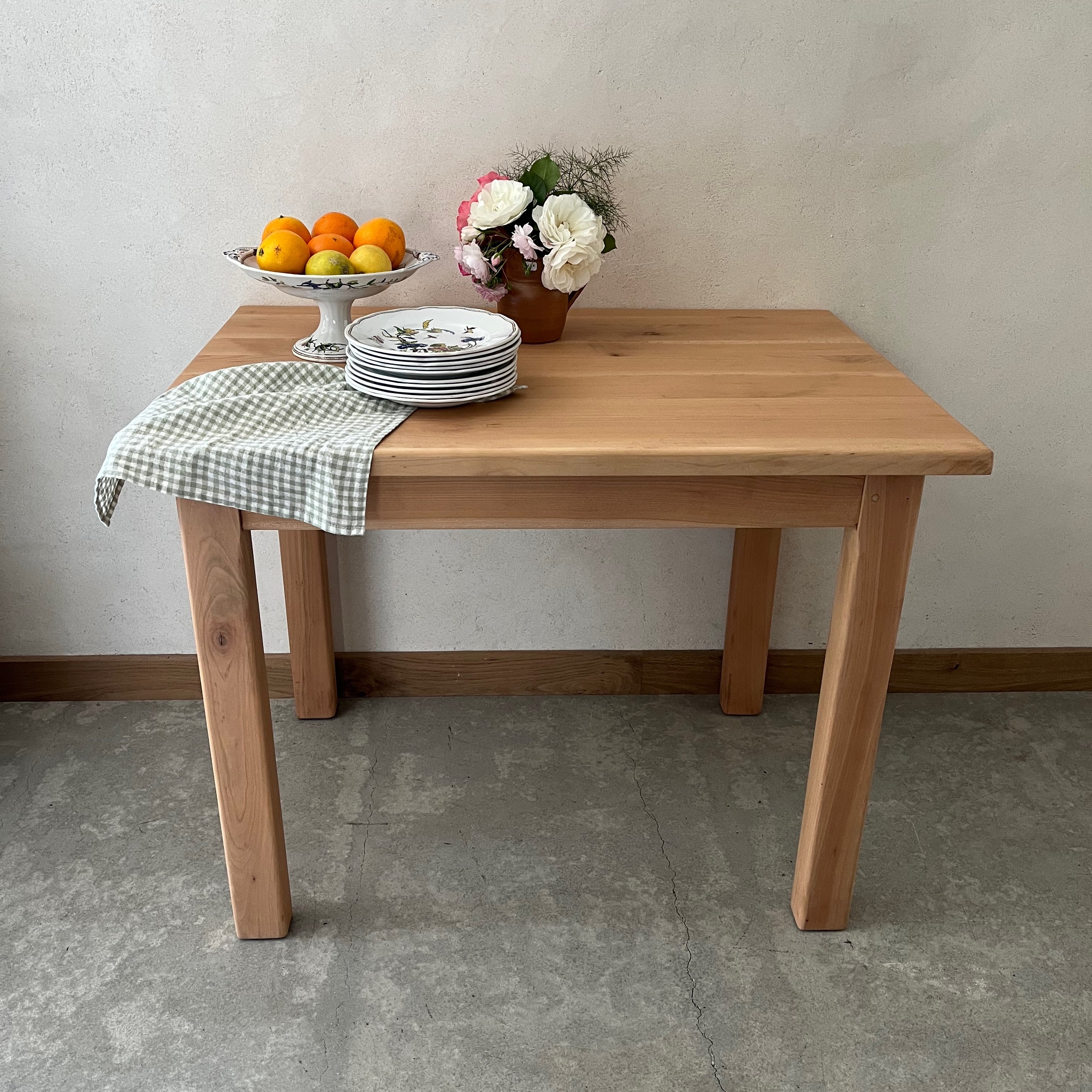 Table brute merisier