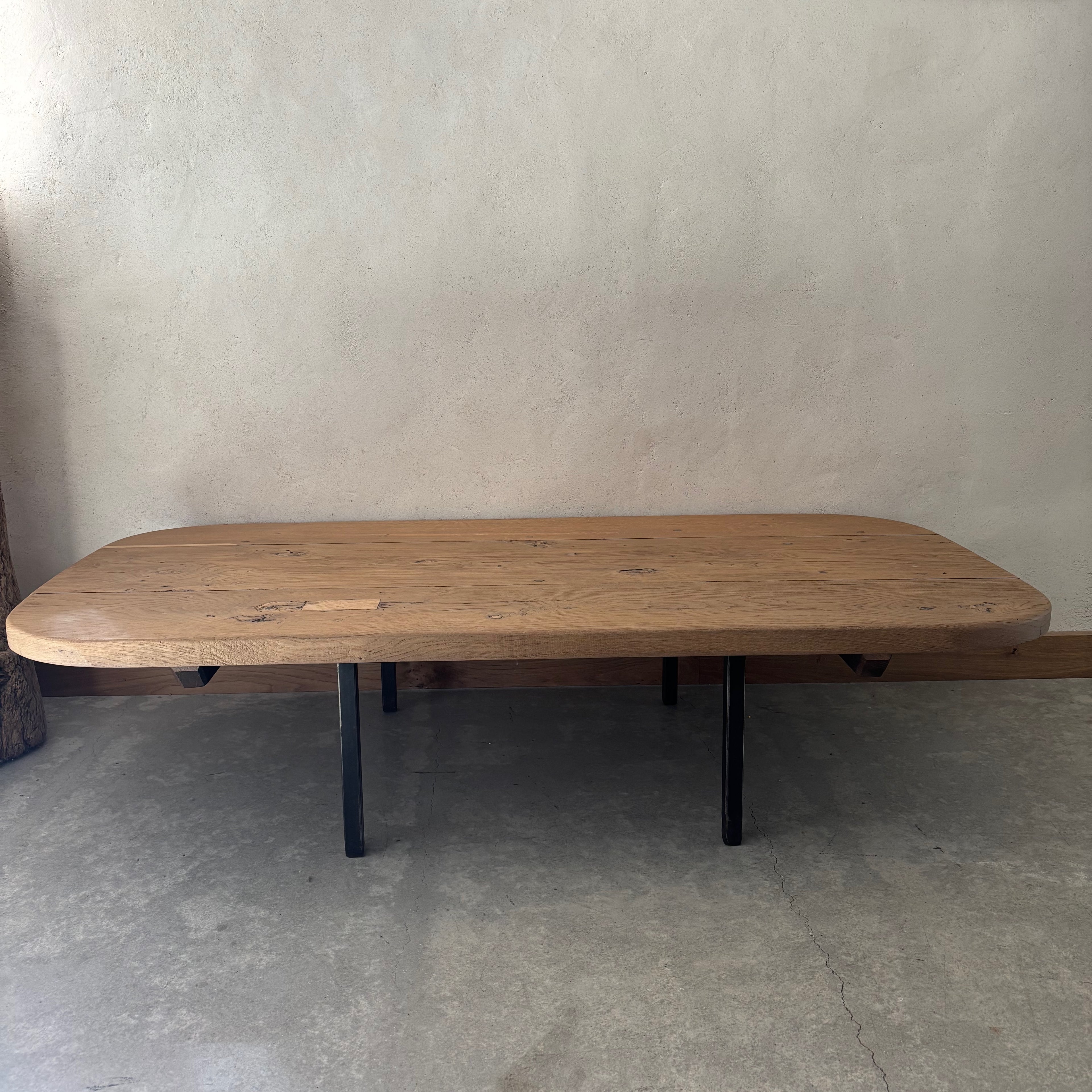Table basse en bois pieds métal