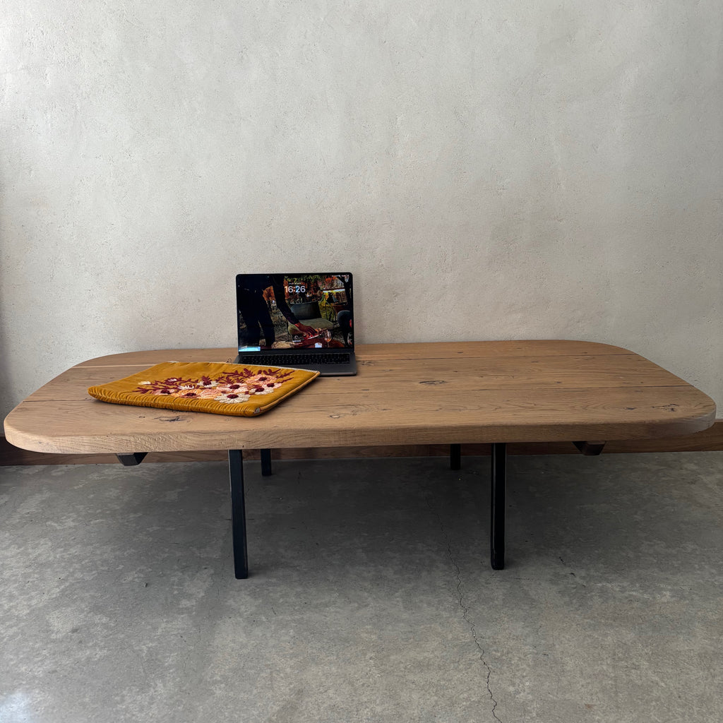 Table basse en bois pieds métal